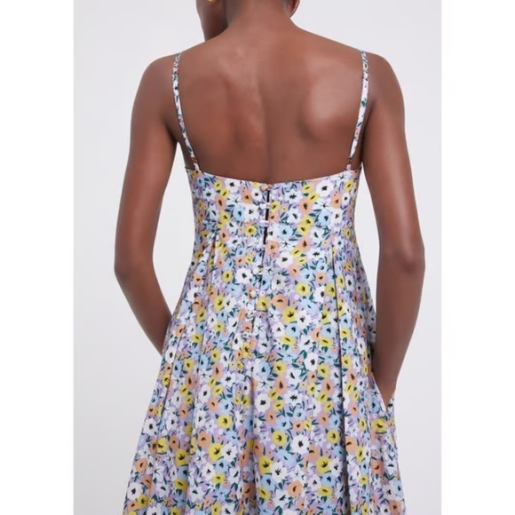 NWT Agua by Agua Bendita Mambo La Fania Lila Multicolor Floral Spring Sz L - Picture 3 of 16